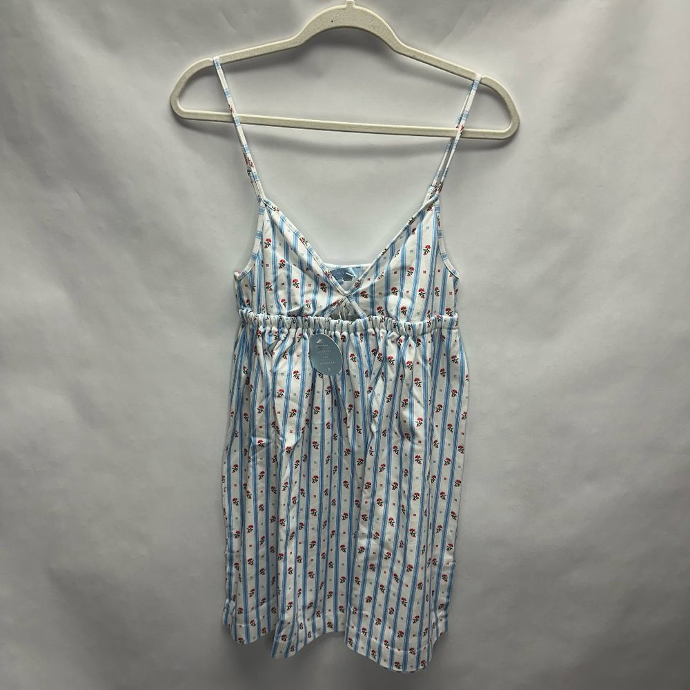 Hill House Aurora Sleep Dress in Floral Stripe